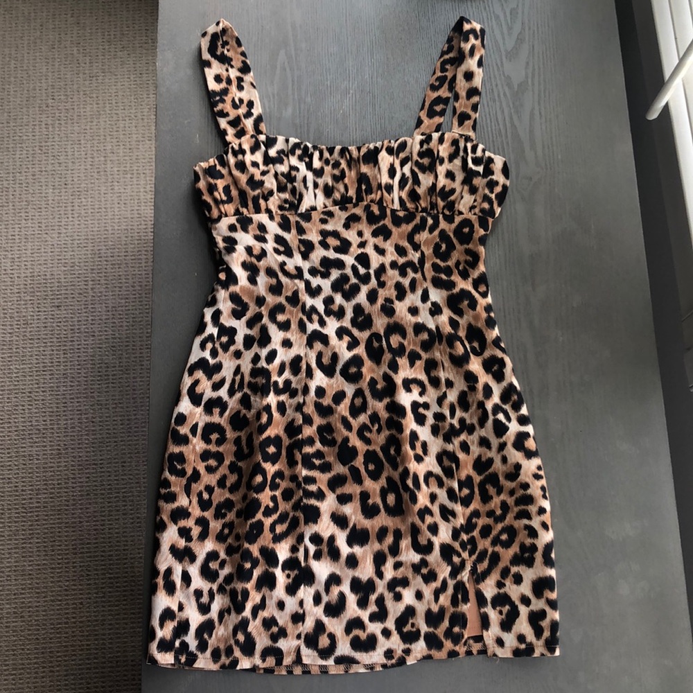 PRINCESS POLLY Sadie Mini Dress Leopard